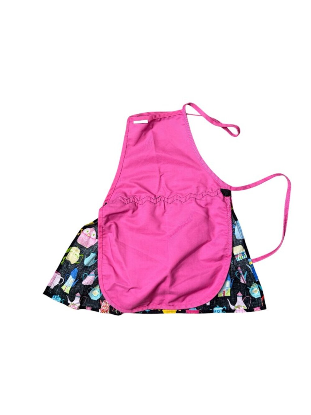 Hobby Lobby Child's Apron Teapot Graphic Print Pink One Size - Picture 4 of 4